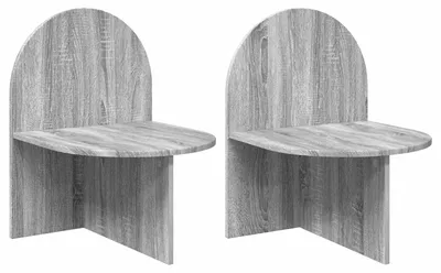 Productafbeelding van Nachtkastje 2 st Grijs sonoma 48 x 49 x 65 cm