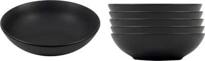 Produktbild von Hlboký tanier 20,5 cm / polievkový tanier - 6 kusov - farba: čierna