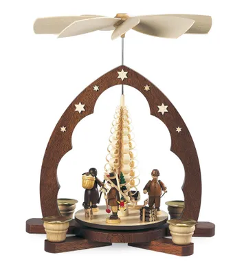 Produktbild von 1-stöckige Pyramide Erzgebirgsfiguren (30cm) von Müller Kleinkunst