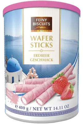 Obrázok produktu pre Oplatkové rožky s jahodovou príchuťou 400g