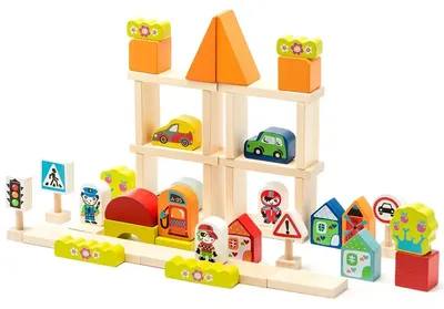 Immagine prodotto di Set di costruzioni in legno per bambini a partire da 3 anni