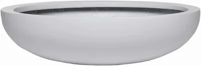 Produktbild von VIVANNO Dekoschale Fiberglas PLANA Schale, Weiß matt - 54x14 cm