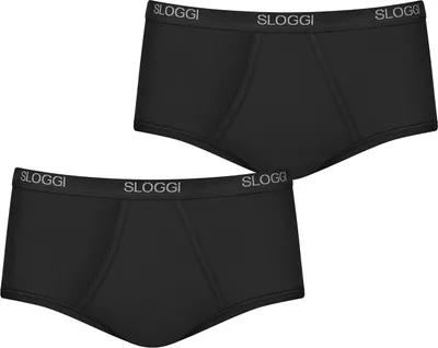 Produktbild von sloggi Herren Maxislip 2-Pack Basic - BLACK - Größe 6