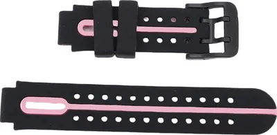Produktbild von 15 mm Kinder-Smartwatch-Armband, wasserfestes Silikonband mit Edelstahl-Schnalle für Sport, Pink