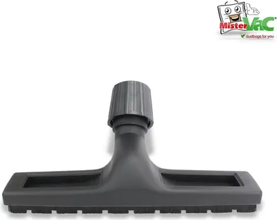 A vacuum cleaner attachment with a logo.
