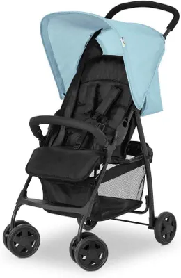 Zdjęcie produktu dla Lekki wózek – kompaktowy wózek podróżny – komfort podczas podróży – nadaje się od urodzenia – do 18 kg – kolor niebieski