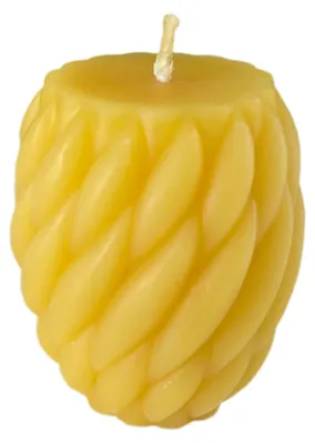 Obrázok produktu pre Bijenová sviečka s spirálovou drážkou, 6 cm
