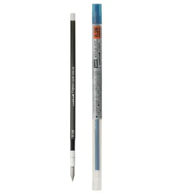 Image de Mitsubishi Pencil Uni-ball Recharge gel Signo pour stylos Style Fit • 0,28 mm • Bleu-noir [UMR-109-28]