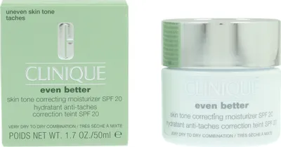 Produktbild von Clinique Even Better Skin Tone Correcting Moisturizer SPF 20, Unisex, Mischhaut, trockene Haut, 50 ml, Topf, Creme