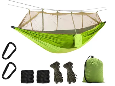Produktbild von Verk 27125 Turistická hamaka s moskytiérou 270 x 140 cm zelená