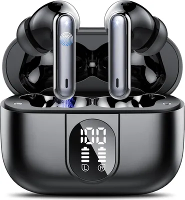 Produktbild von AI Kopfhörer Übersetzer 3-in-1 Bluetooth 5.3, 164 Sprachen, 6 Modi, ENC Mikrofon, 40 Std Laufzeit, Echtzeit Ohrhörer mit App für Reisen & Business