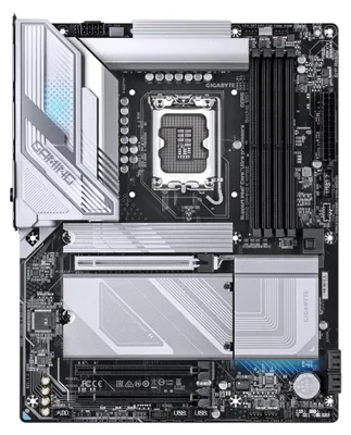 Obrázok produktu pre GIGABYTE B860 GAMING X WIFI6E, Intel, LGA 1851 (Socket V1), Intel Core Ultra (séria 1), Intel Core Ultra (Series 2), LGA 1851, DDR5-SDRAM, 256 GB