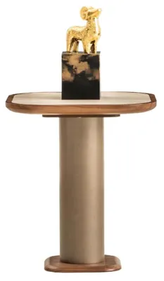 Immagine prodotto di Set per soggiorno, stile moderno, struttura in legno marrone, grande tavolino