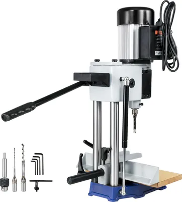 Produktbild von SucceBuy Holzbohrmaschine, 750 Watt, Drehzahl 2800 U/min, geeignet zum Bohren von runden oder quadratischen Löchern in Holz.