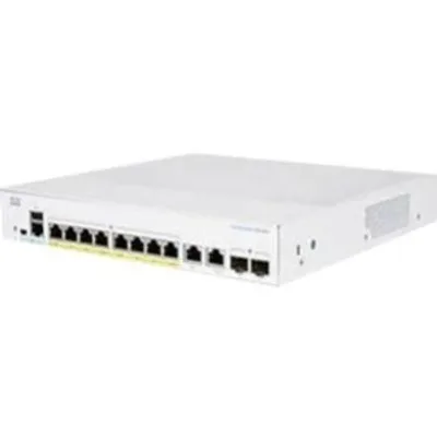Obrázek produktu pro Cisco CBS350-8P-E-2G-EU, Řízený, L2/L3, Gigabit Ethernet (10/100/1000), Instalace do racku