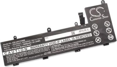 Produktbild von vhbw Akku Ersatz für Lenovo 00HW042, SB10J78990, SB10J78991, 00HW043 für Notebook (3600 mAh, 11,4 V, Li-Polymer)