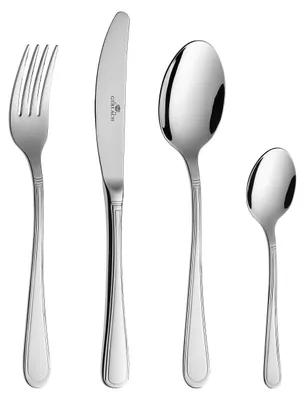 Besteckset 24-teilig für 6 Personen, Edelstahl 18/10, spülmaschinengeeignet