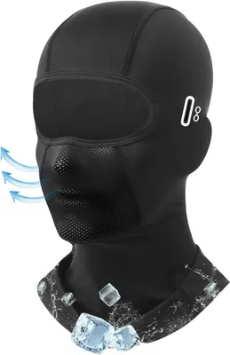 Productafbeelding van Bivakmuts zomer - gezichtsmasker met brilgaten - verkoelend - UV-bescherming