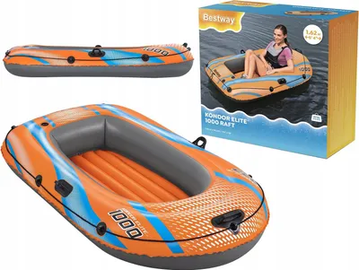 Zdjęcie produktu dla Ponton dmuchany, Kondor Elite, 1000 61135 Bestway 1 os. pompowana podłoga