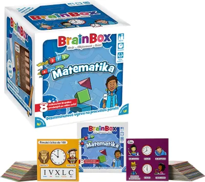 Produktbild von BrainBox Lernspiel DE Mathematik für Gedächtnistraining – 55 Karten, 440 Fragen