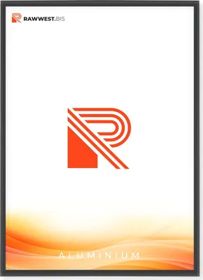Produktbild von RAWWEST.BIS Alu Bilderrahmen 59,4x84,1 cm mit Plexi Rahmen für Bilder und Poster, Anthrazit