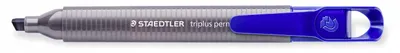 Image de Marqueur permanent Staedtler Triplus biseauté bleu