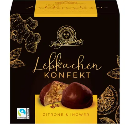 Produktbild von Henry Lambertz Lebkuchenkonfekt Zitrone & Ingwer 175g