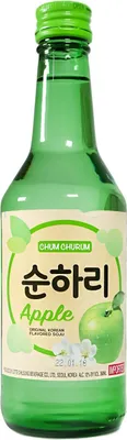 Produktbild von ! Lotte Chum Churum Apfel Geschmack Soju 360ml 12% alk.