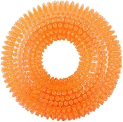 Produktbild von Rubber Spielzeug für Welpen - Zahnreinigung - Gelbe Donutform