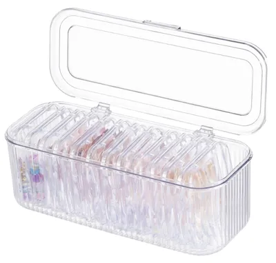 Obrázok produktu pre EDIBAZZAR | Úložný box na šperky, priehľadný, 10 priehradiek