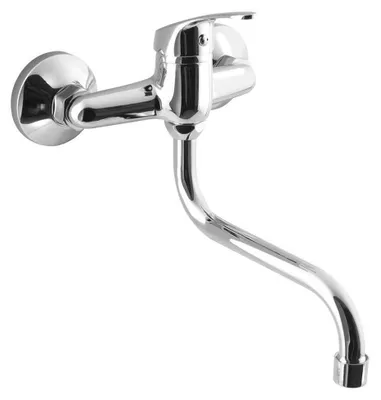 Zdjęcie produktu dla Bateria ścienna AQUALINE 35, wylewka 177 mm, chrom
