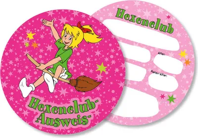 Produktbild von 6 Bibi Blocksberg Ausweis Karten 11cm