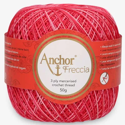 Obrázok produktu pre Anchor Freccia Multicolour 12 | Jemná háčkovacia priadza zo 100 % bavlny na čipku (farba 01203)