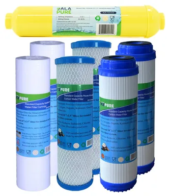 Image de Kit annuel de remplacement pour système d'osmose inverse, avec filtre minéral