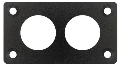 Produktbild von ProRide Drucktasterpanel für 12 mm, doppelt, schwarz, mit Einbau