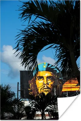 Produktbild von MuchoWow® Poster Porträt von che Guevara in Ceinfuegos 120x180 cm - Kunstposter