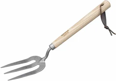 Image de SIENA GARDEN Petite fourche ISYplant avec manche en frêne