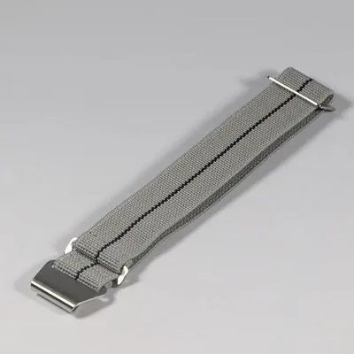 Produktbild von Vintager Nylon Rucksackband 20mm in Grau und Schwarz