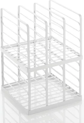 Produktbild von mDesign Aufbewahrung Ablage Organizer Handtaschen Clutch 2er-Set Kunststoff Weiß