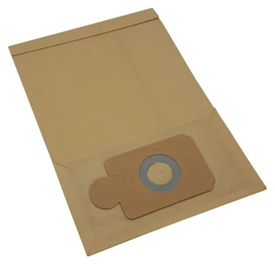 A single vacuum cleaner bag is shown against a white background.