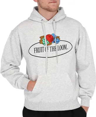 Produktbild von Fruit of the Loom Kapuzenpullover mit Vintage-Logo Farbe: graumeliert Größe: S