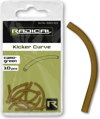 Produktbild von Radical Kicker Curve Karpfen Montage Rig Zubehör camo-green 10 Stück