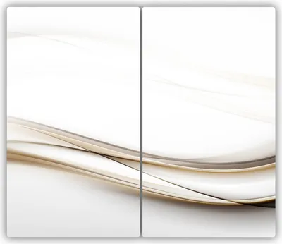 Produktbild von Tulup Glas-Herdabdeckplatte - 2x30x52cm - Glaskeramikkochfeld-Abdeckung Spritzschutz Zweiteilig Wellen Abstrakt