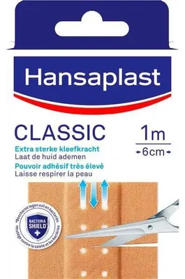 Productafbeelding van Hansaplast Classic 1m x 6 cm (1 stuk)