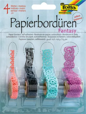 Productafbeelding van Folia papieren borden "Fantasy", zelfklevend, assorti
