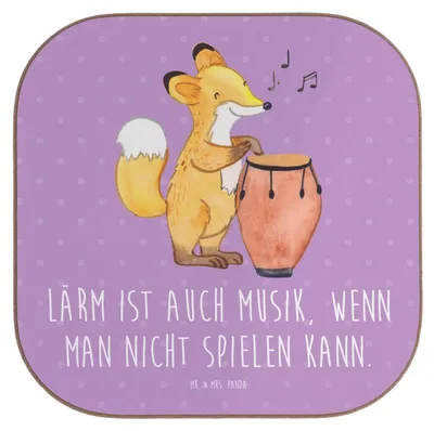 Produktbild von Mr. & Mrs. Panda Untersetzer für Gläser Schlagzeug Lärm - Lavendeltraum - Geschenk, Schlagzeuger, Musik, Präsenz, Band, Lernen, gläseruntersetzer, Coaster, Musiker, Beats
