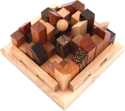 Produktbild von Stadtpuzzle - variantenreiches Denkspiel für Knobel-Fans aus Holz