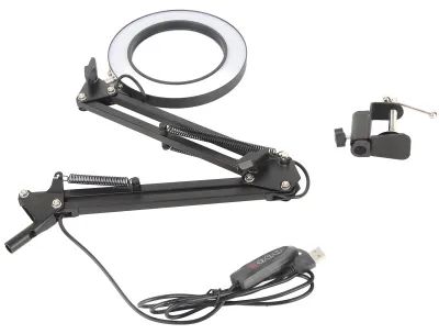 Produktbild von Vergrößerungslampe, 10-fache Vergrößerung, Schreibtisch-LED-Licht, verstellbar, mit Klemme für Wartung
