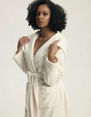 Produktbild von Damen Bademantel Henderson klassischer Schnitt beige 100% Polyester M
