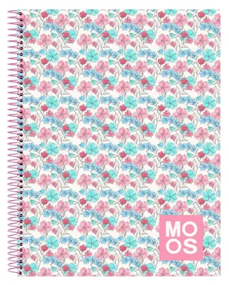 Produktbild von Notizbuch Moos Flores Bunt A4 120 Blatt